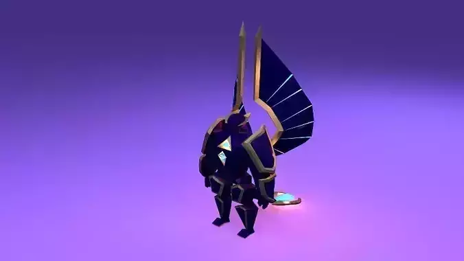 Galio inspired Low-poly 3D model