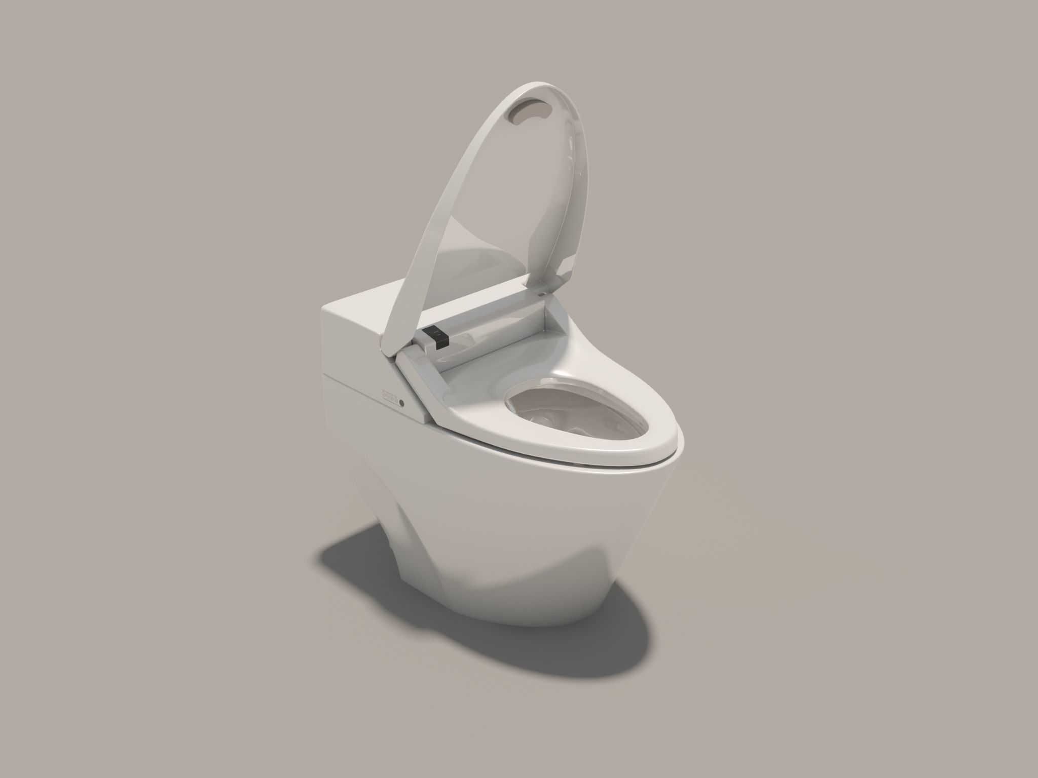 Toilet Bowl with Bidet 3D model_4
