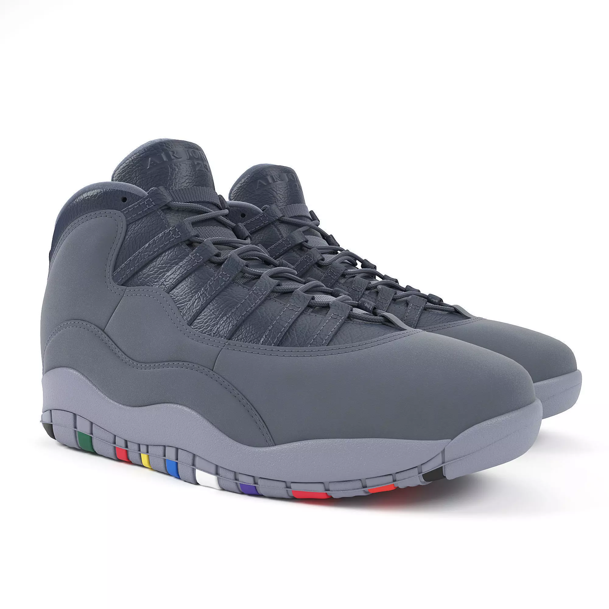 Air Jordan 10 Retro Nike  3D model_0