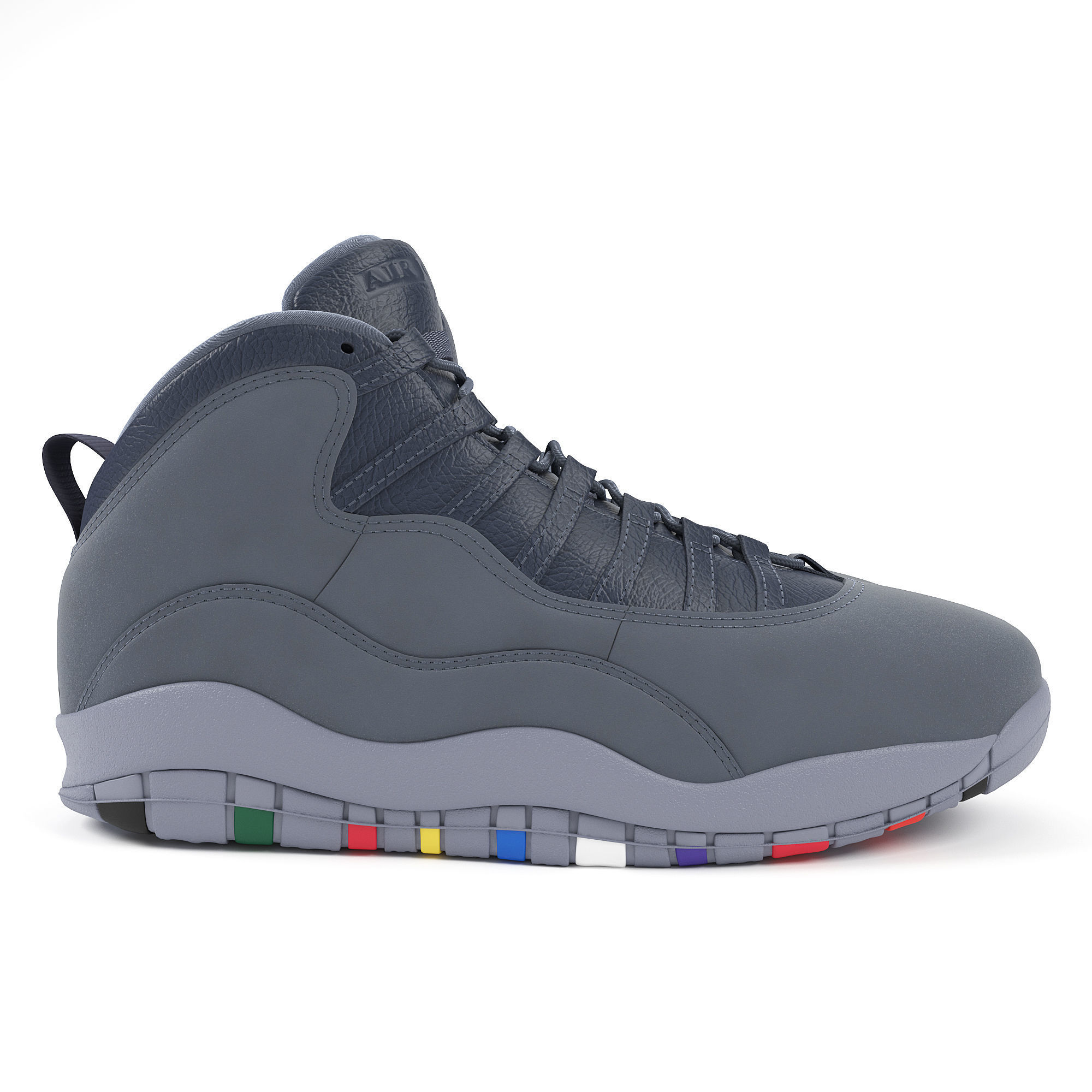 Air Jordan 10 Retro Nike  3D model_1