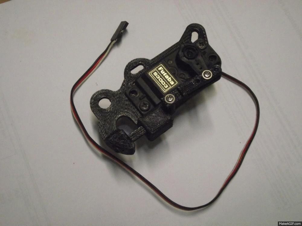 Servo Locker for  standard  servo size - without servo 3D print model_0