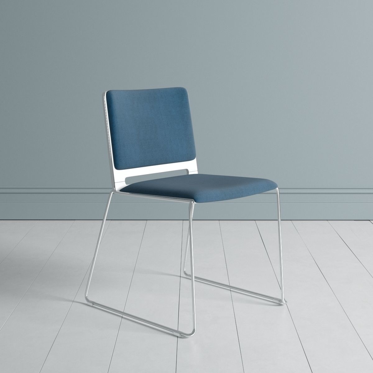 LaFilo Armchair Bench Side Chair Sled Base Swivel Writing 3D model_3