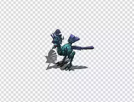 Organ bird   game bird   Low-poly 3D model