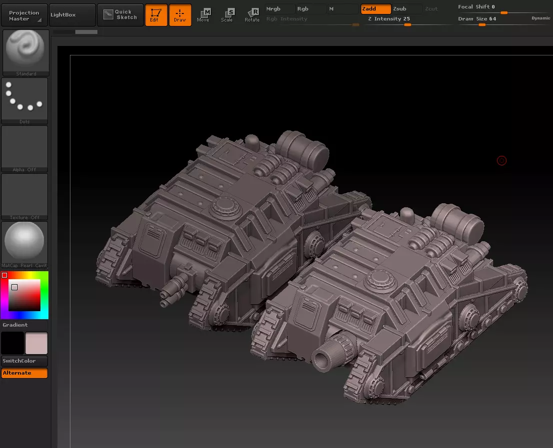 GALAN DRACOS infantry transport 3D print model_0