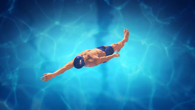 4 Swimming styles Animation Bundle 3D model_11