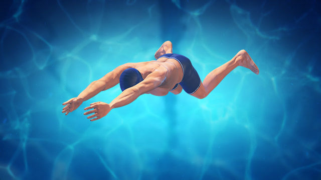 4 Swimming styles Animation Bundle 3D model_5