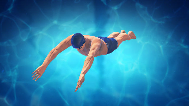 4 Swimming styles Animation Bundle 3D model_4