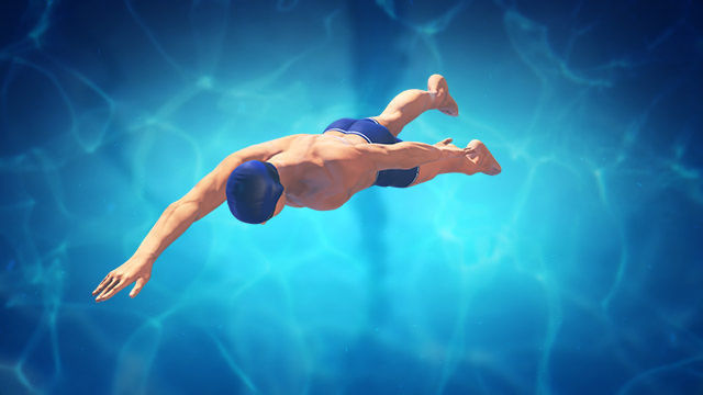4 Swimming styles Animation Bundle 3D model_8