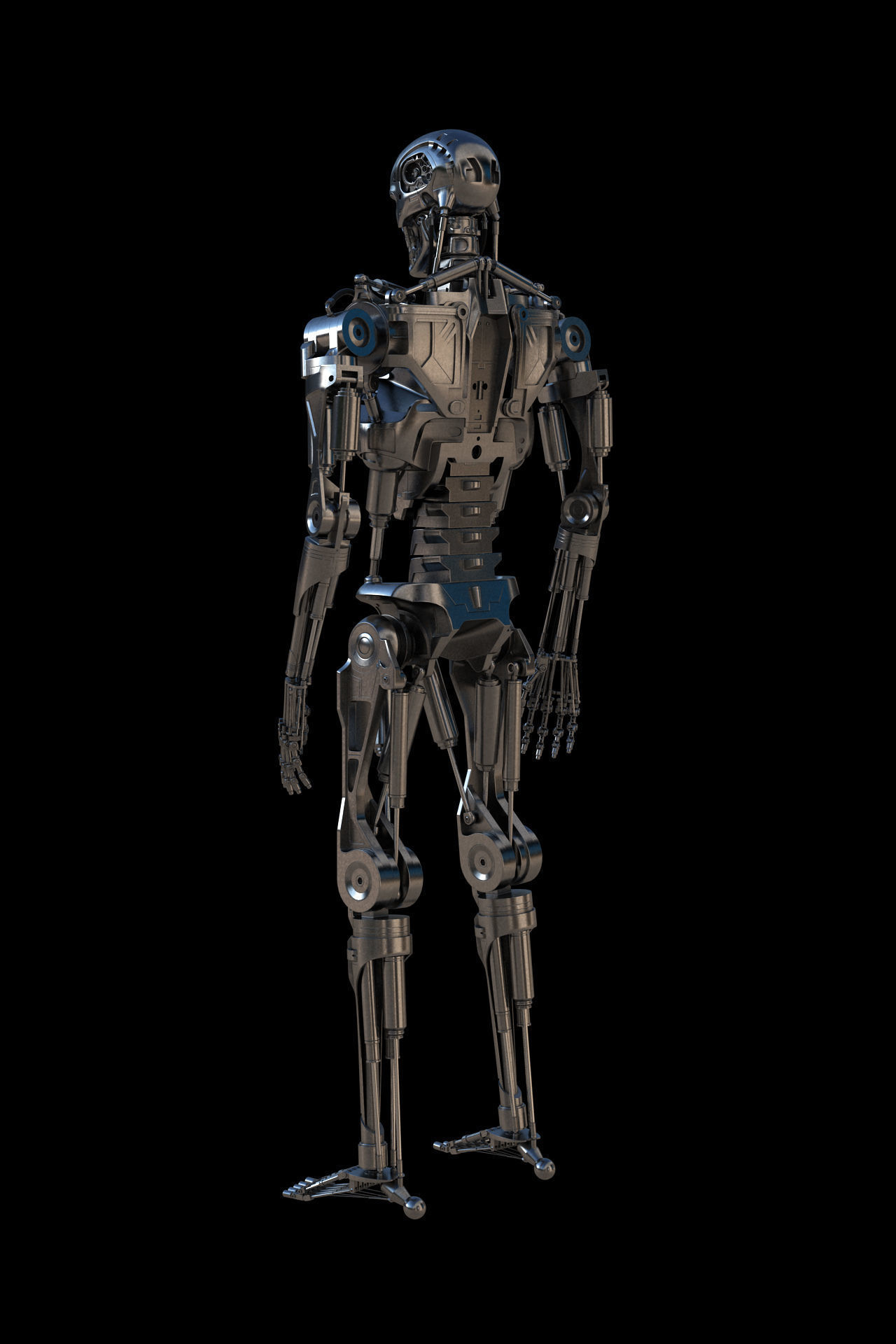 Terminator T-800 Endoskeleton 3D model_4