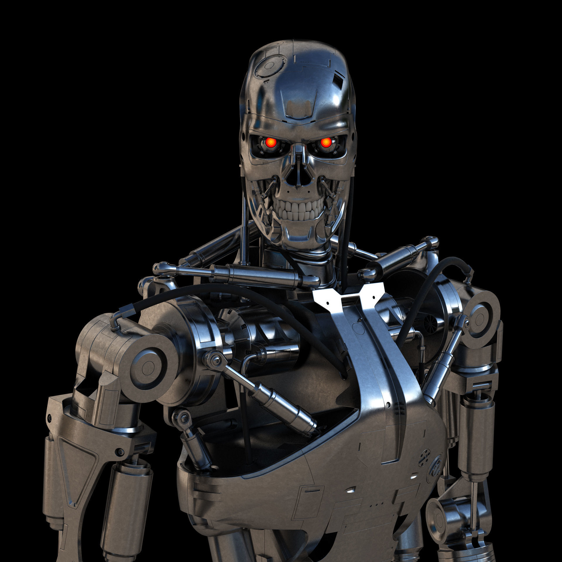 Terminator T-800 Endoskeleton 3D model_0