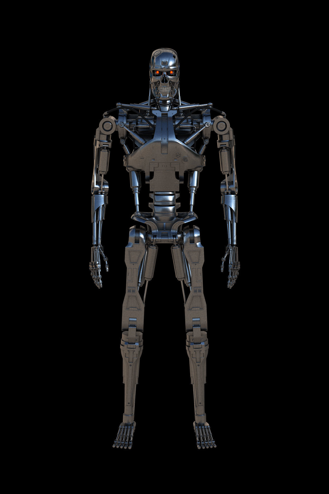 Terminator T-800 Endoskeleton 3D model_2