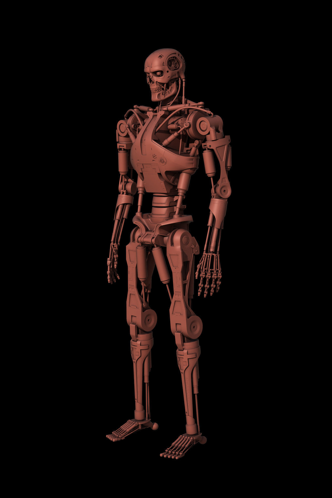 Terminator T-800 Endoskeleton 3D model_9