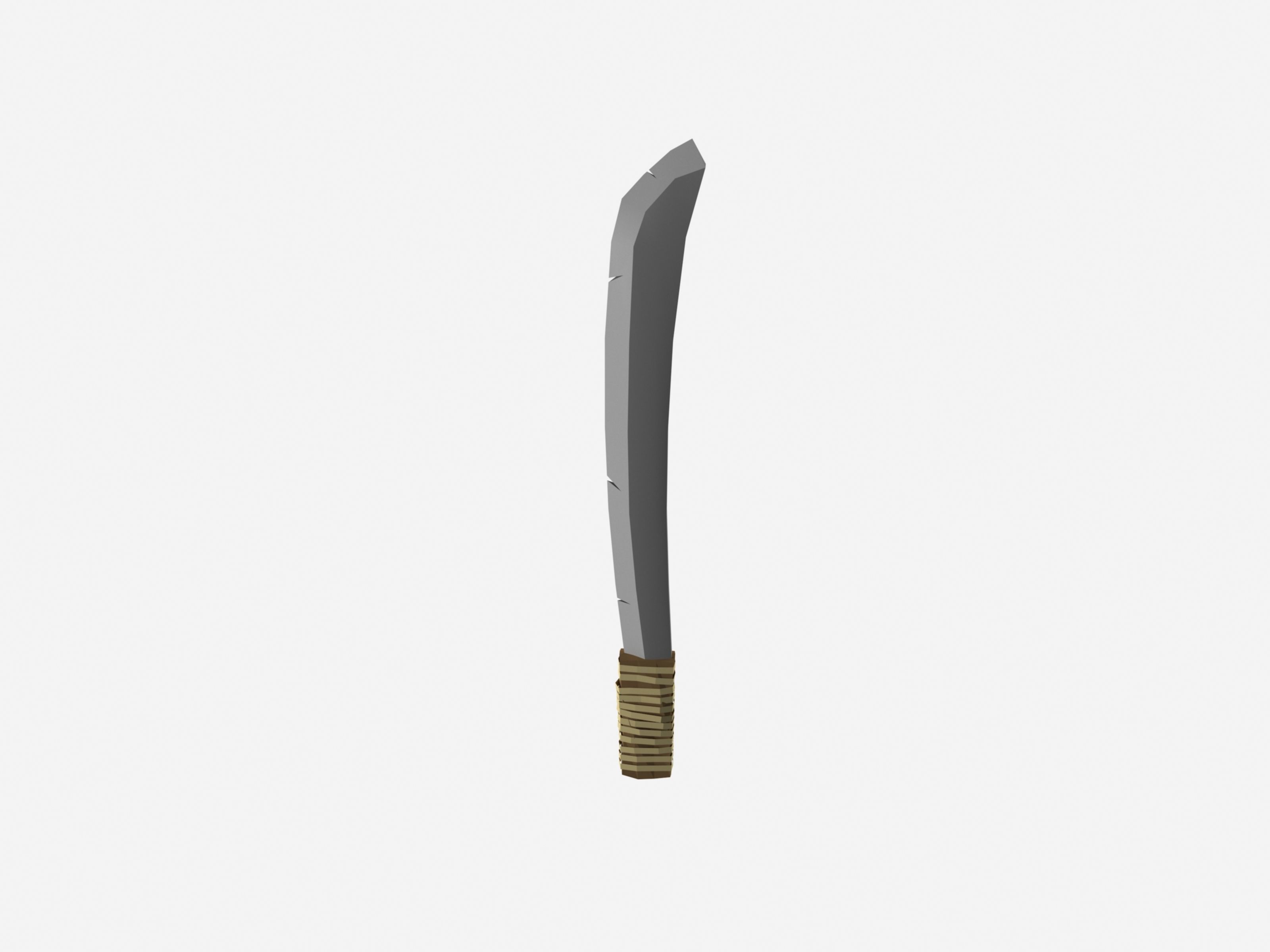 Low Poly Survival Weapon Pack Low-poly 3D model_6