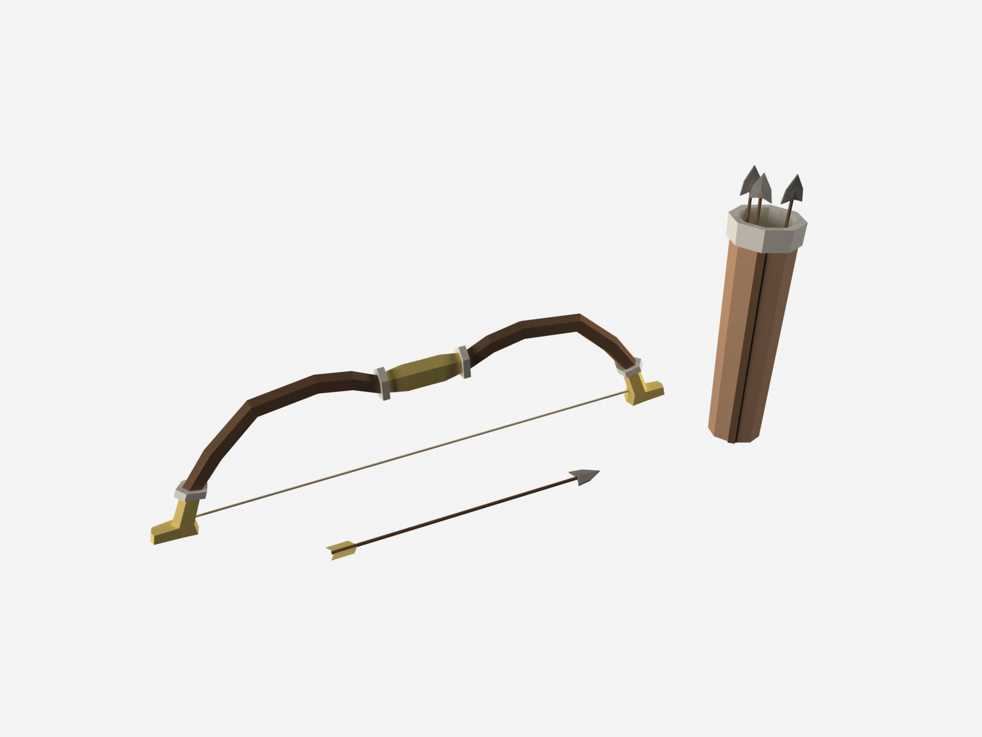 Low Poly Survival Weapon Pack Low-poly 3D model_2