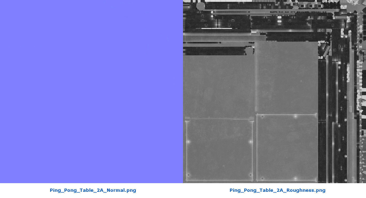 Ping Pong Table 2A Low-poly 3D model_14