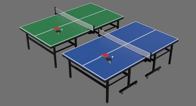 Ping Pong Table 2A Low-poly 3D model