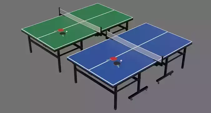 Ping Pong Table 2A Low-poly 3D model