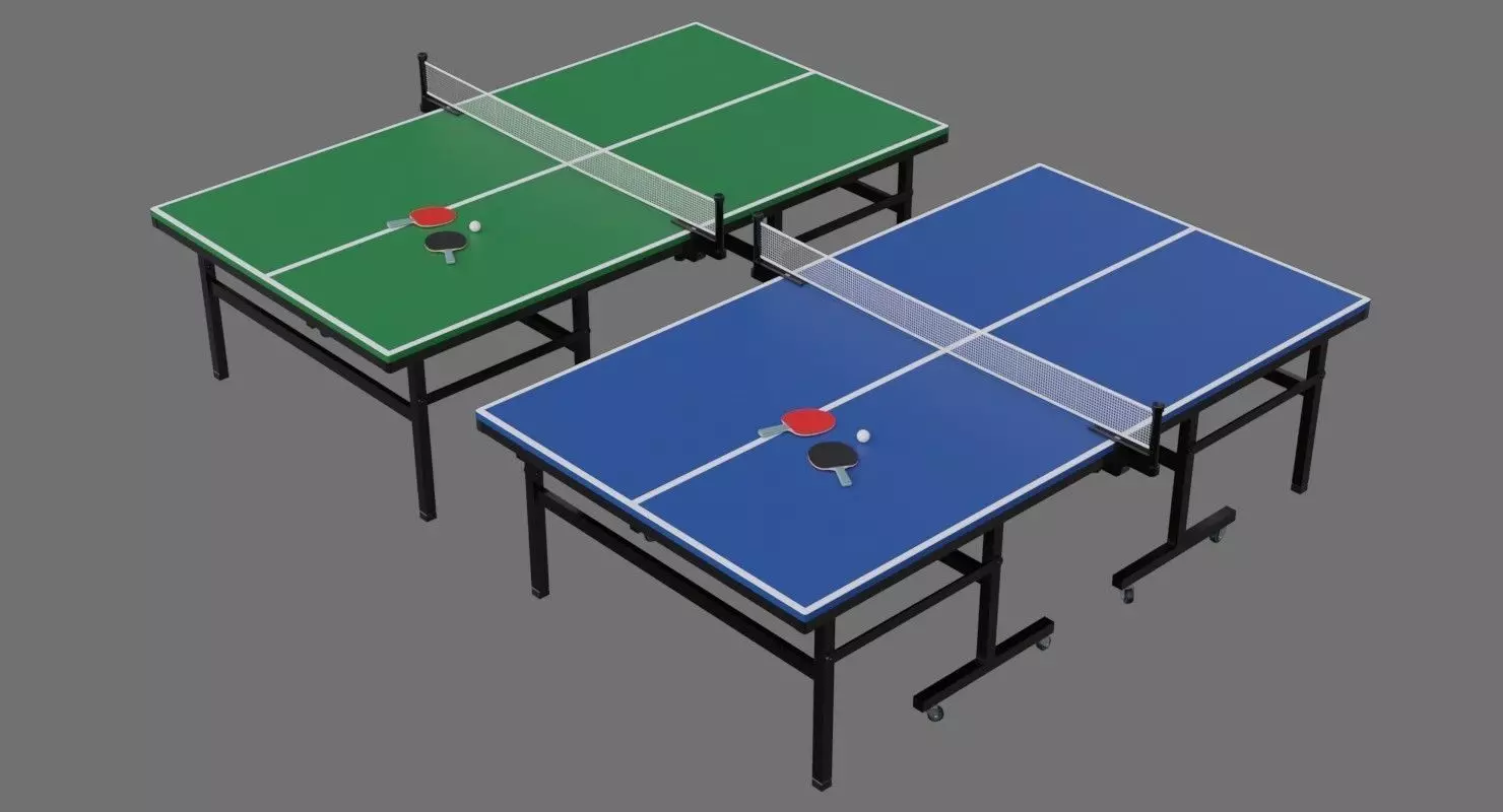 Ping Pong Table 2A Low-poly 3D model_0