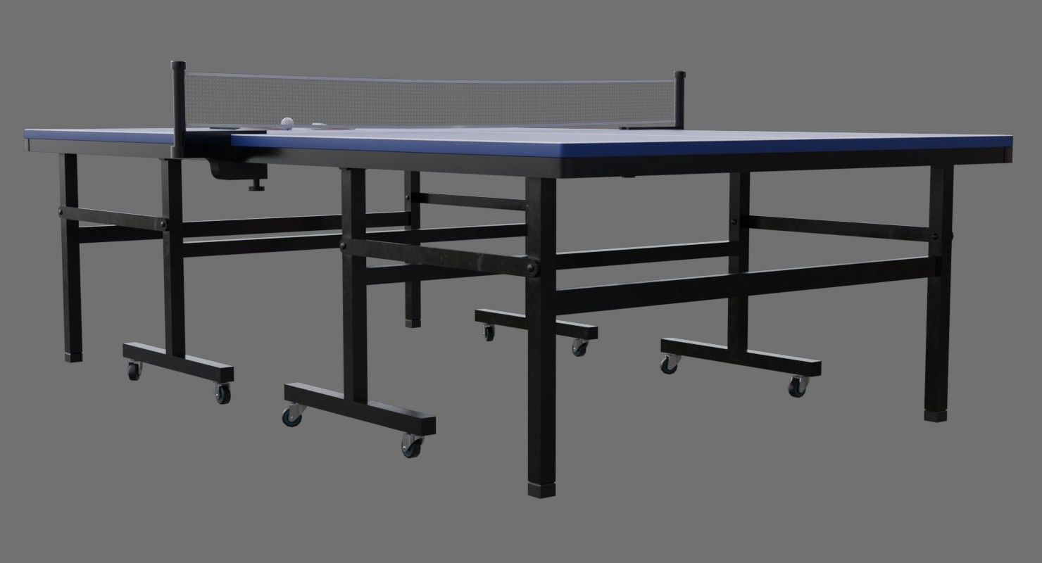 Ping Pong Table 2A Low-poly 3D model_7