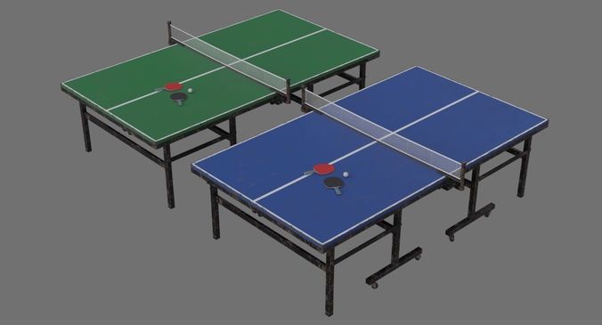 Ping Pong Table 2B Low-poly 3D model