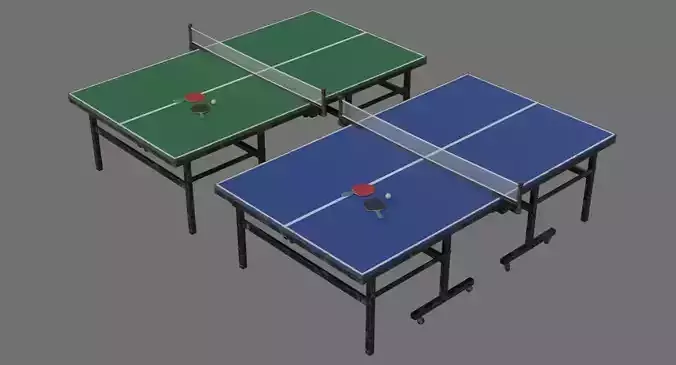 Ping Pong Table 2B Low-poly 3D model