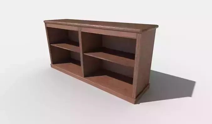 Small Bookshelf Low-poly 3D model Small Bookshelf Low-poly 3D model