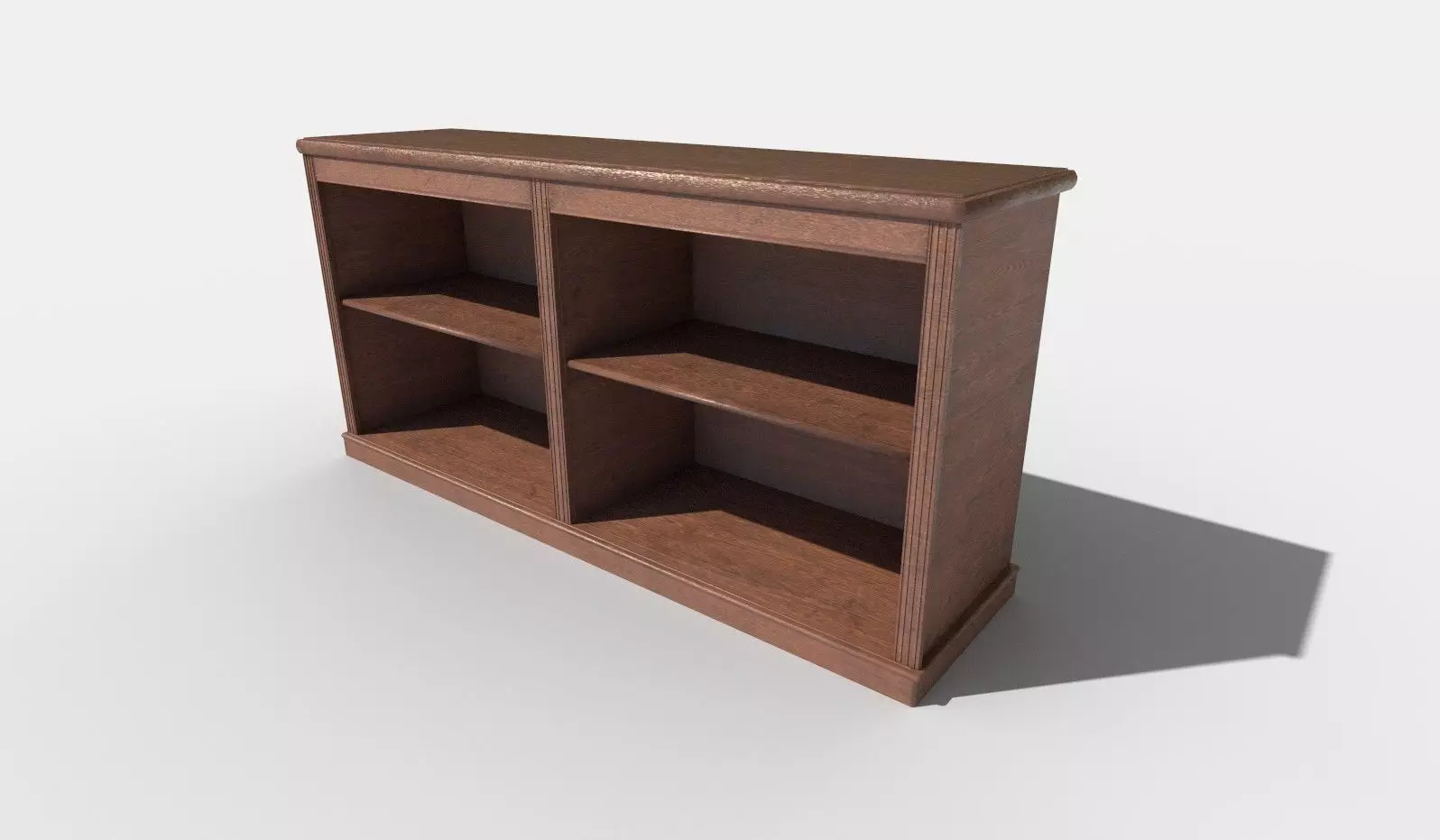 Small Bookshelf Low-poly 3D model_0