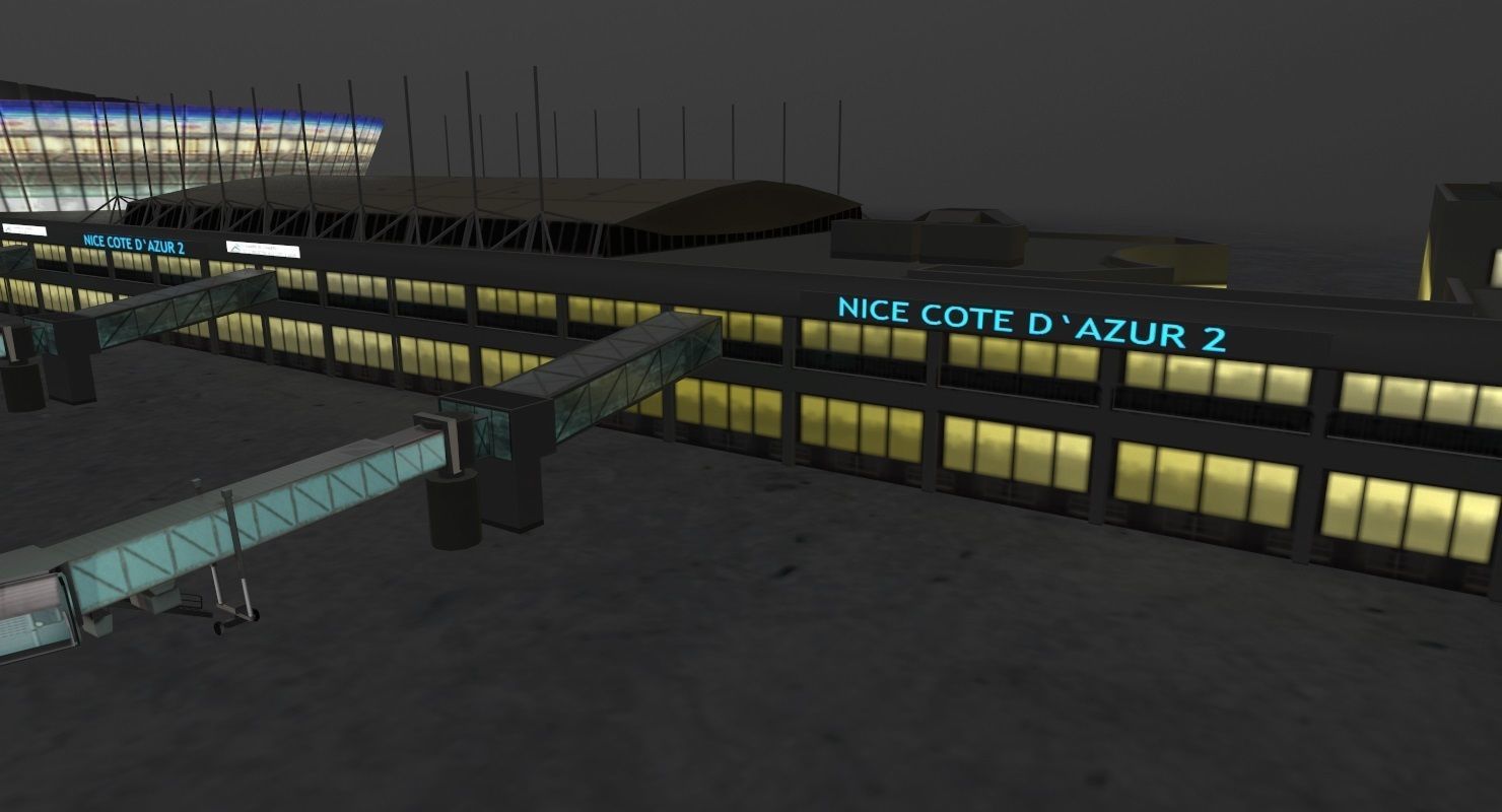 LFMN Terminal 2 Low-poly 3D model_10