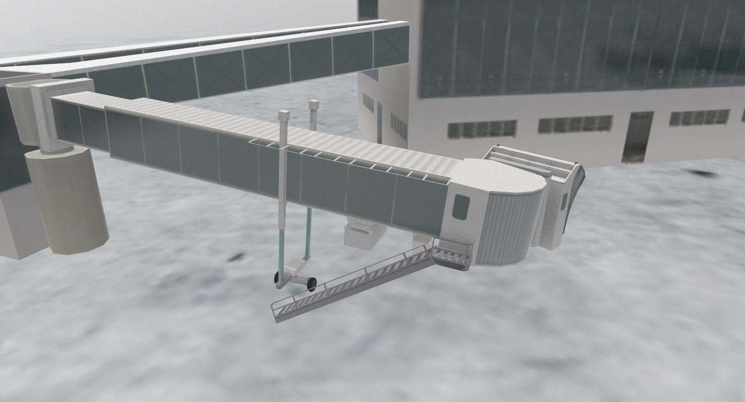 LFMN Terminal 2 Low-poly 3D model_1