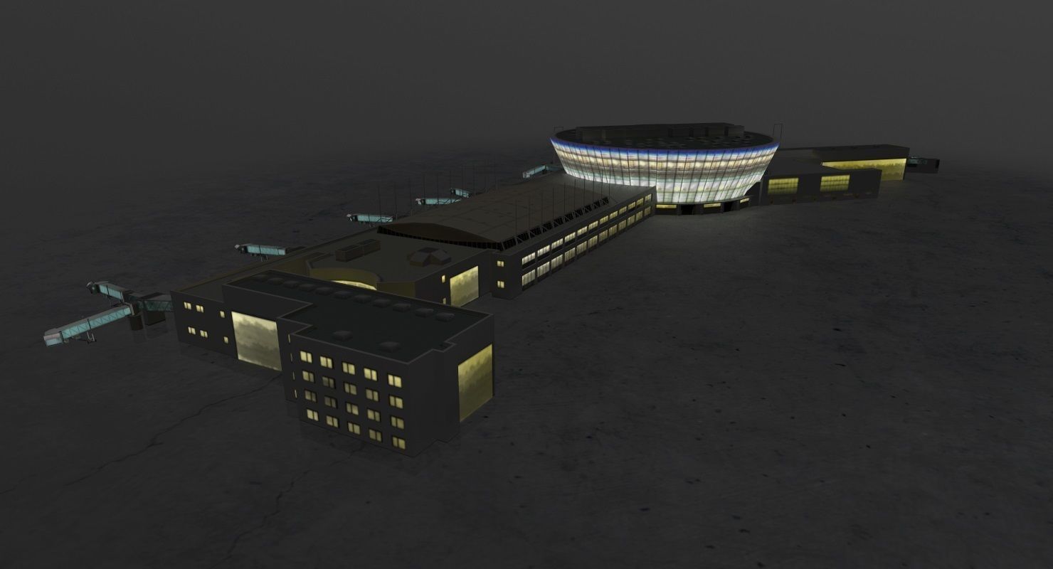 LFMN Terminal 2 Low-poly 3D model_12