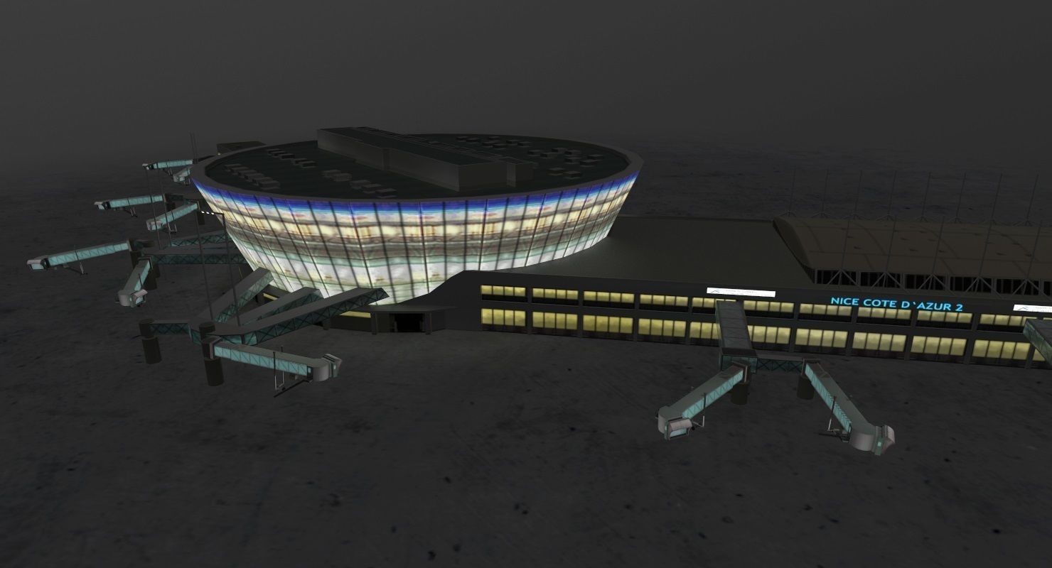 LFMN Terminal 2 Low-poly 3D model_13