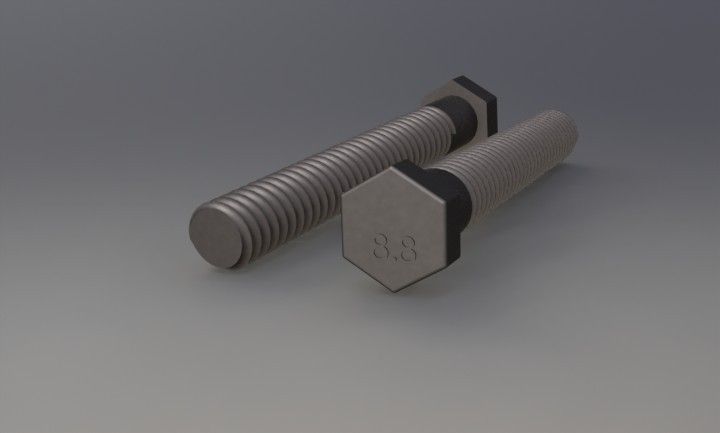 Nuts and Bolts 3D print model_3