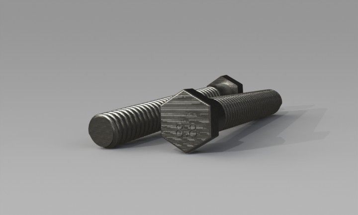 Nuts and Bolts 3D print model_4