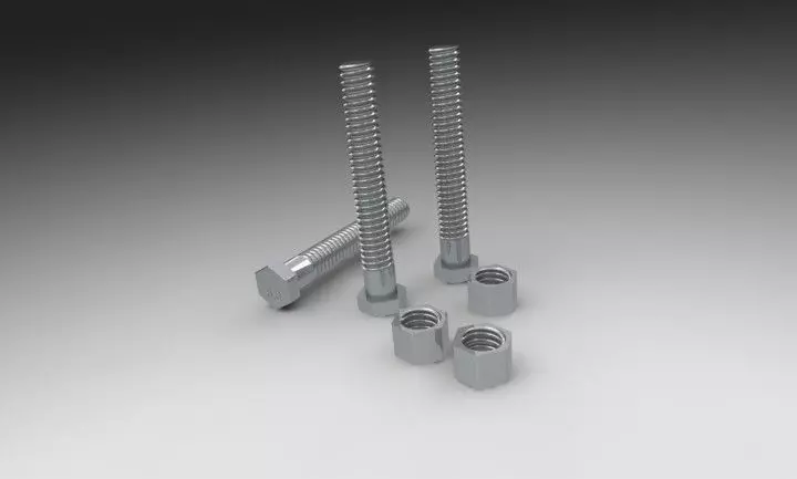Nuts and Bolts 3D print model_0