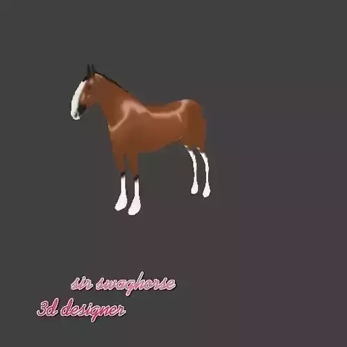 Horse 02 3D model