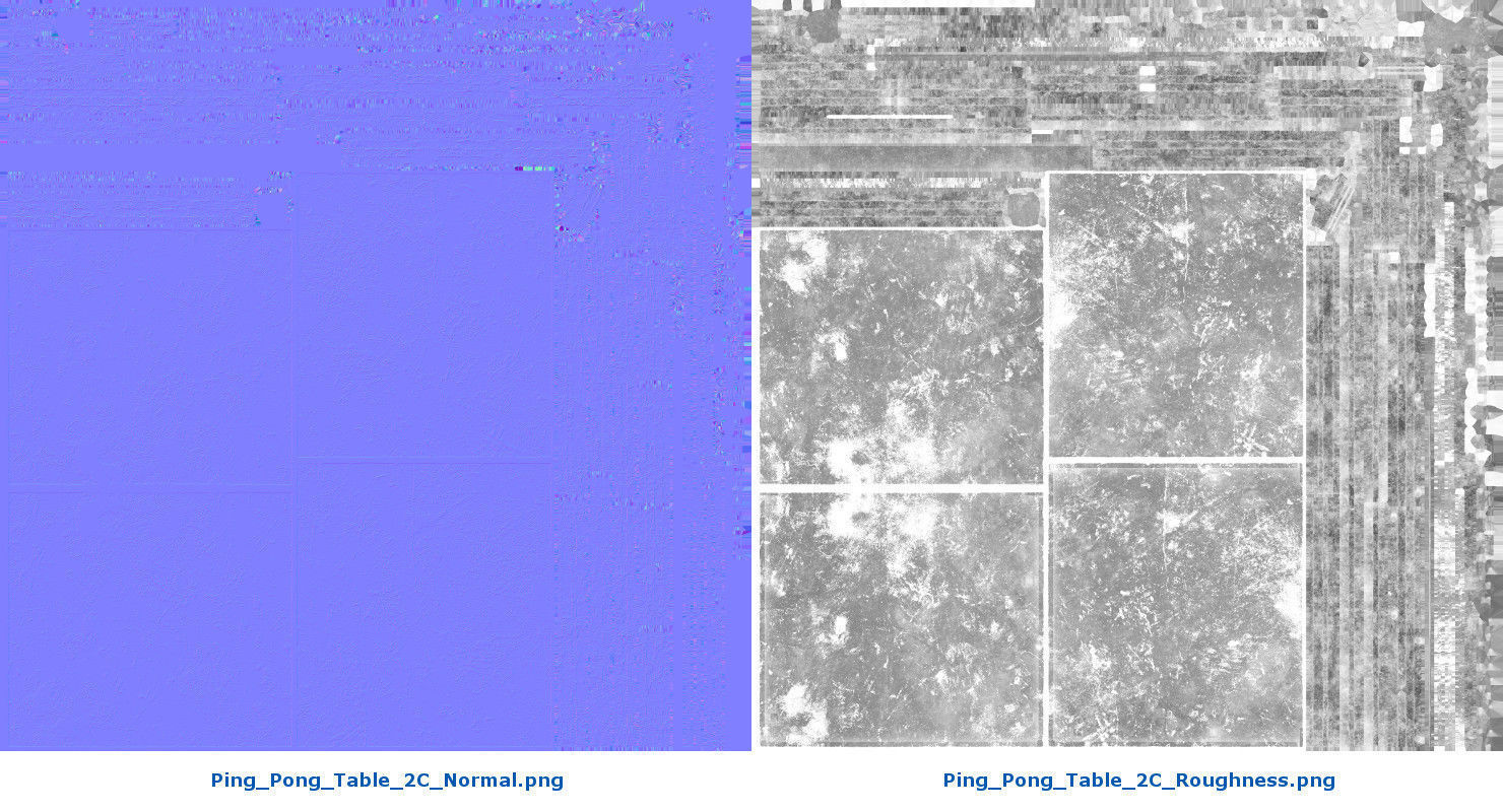 Ping Pong Table 2C Low-poly 3D model_14