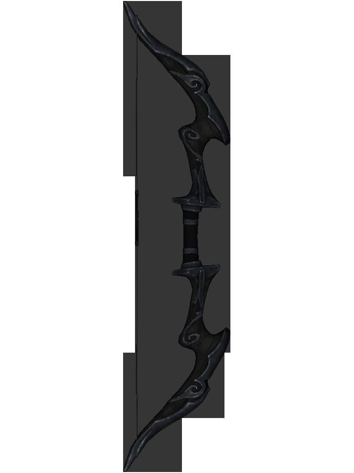 Hunting Bow Low-poly 3D model_3