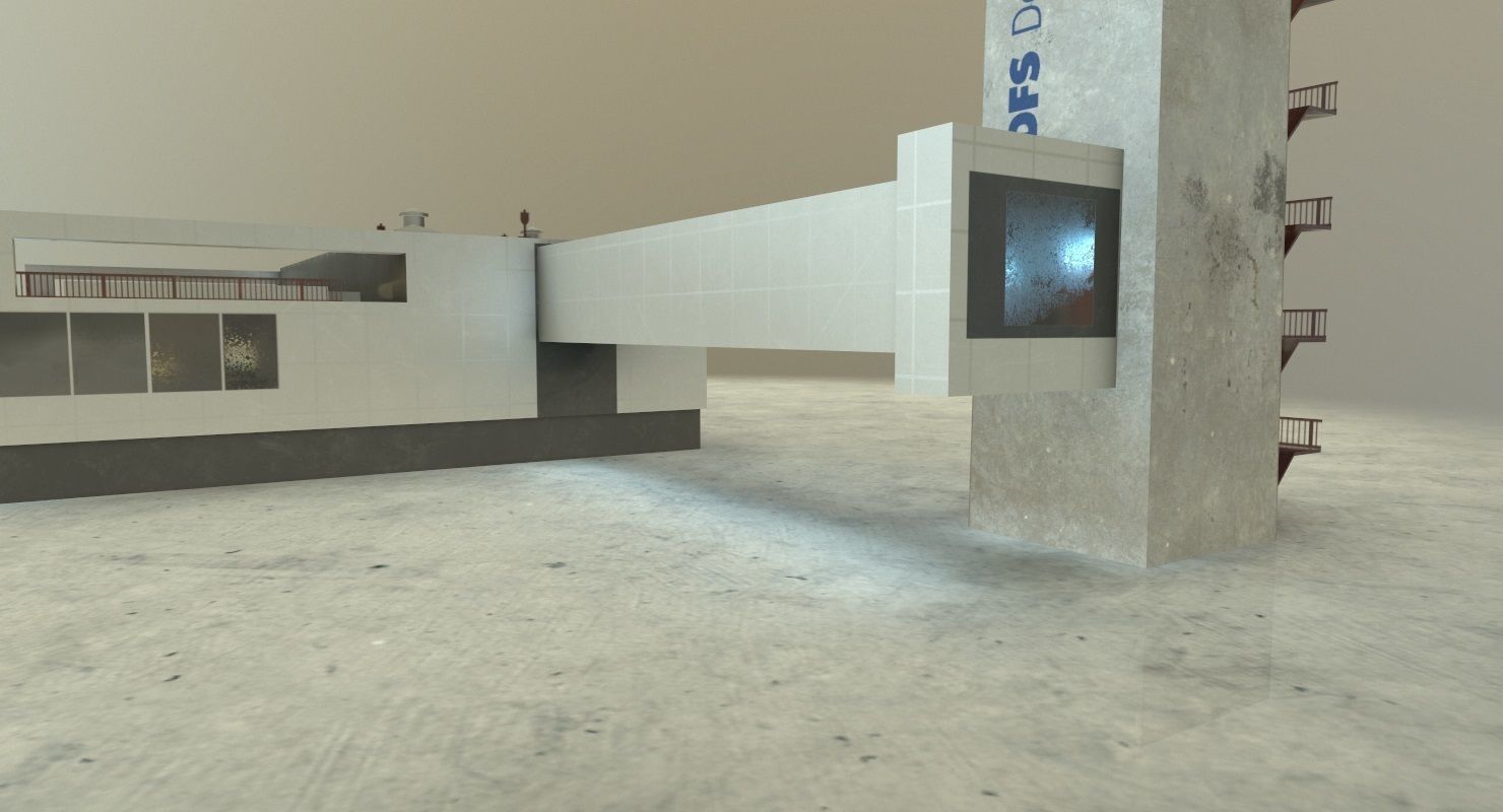 EDDB Control Tower Low-poly 3D model_6