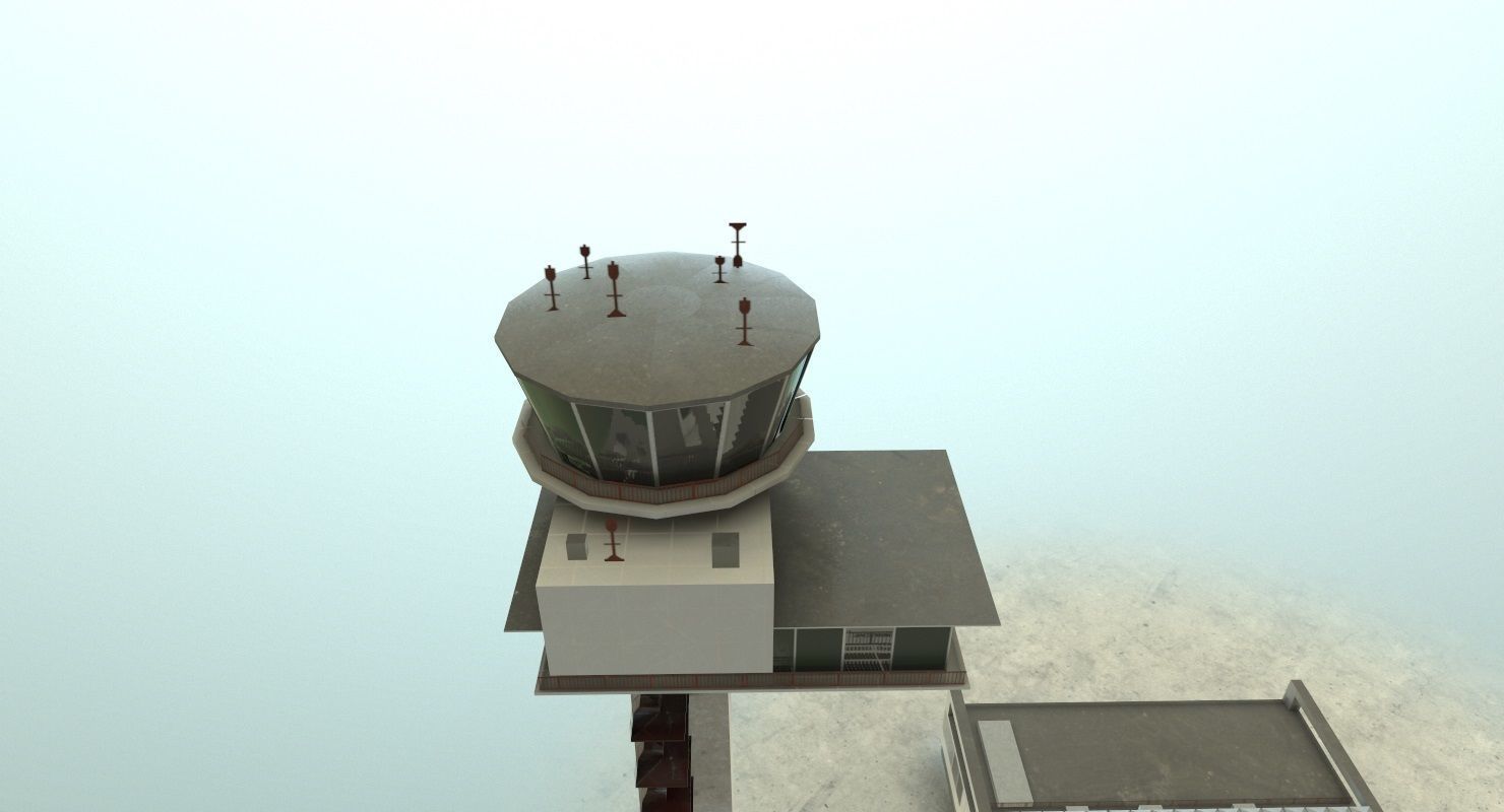 EDDB Control Tower Low-poly 3D model_3