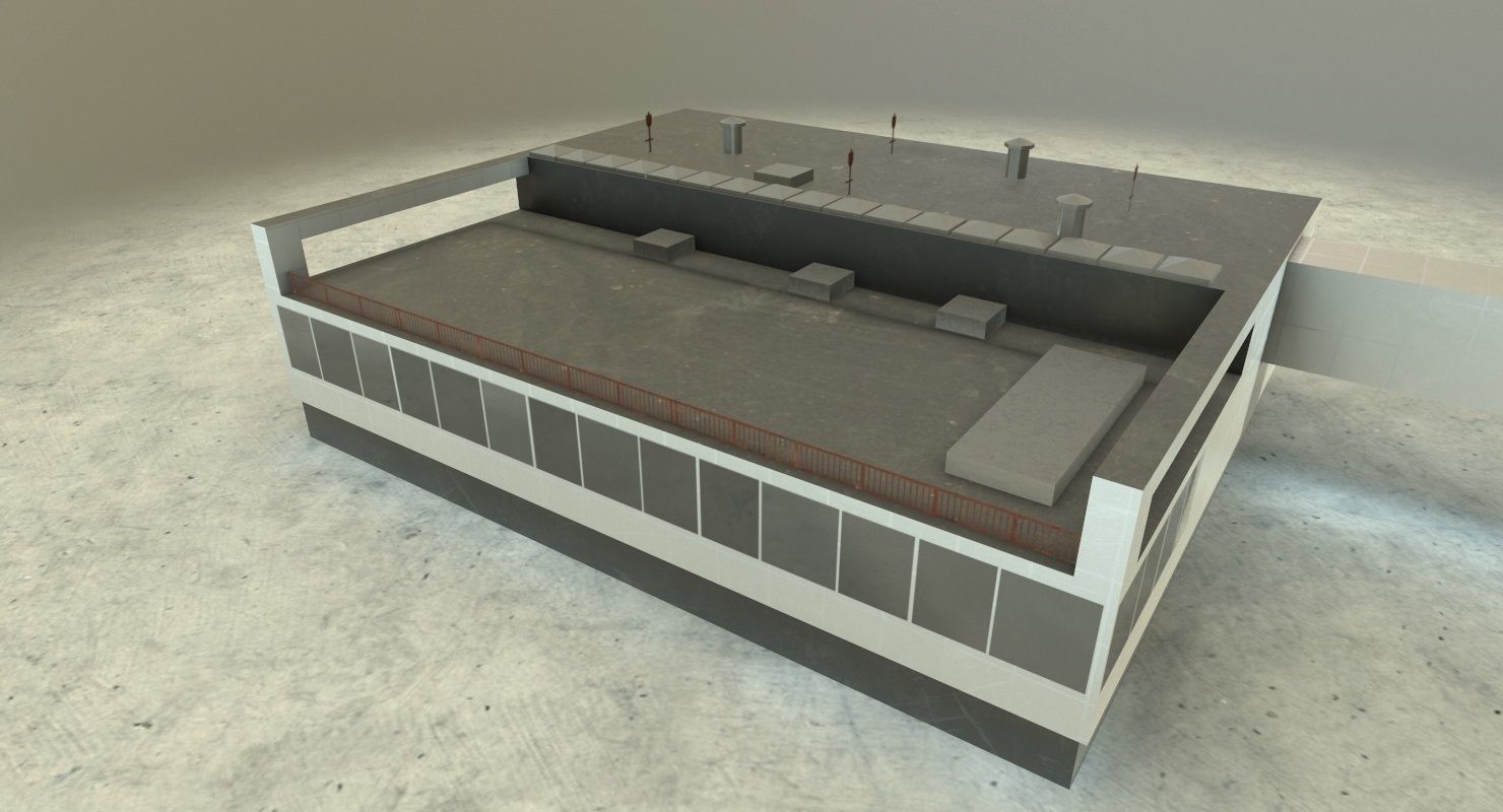 EDDB Control Tower Low-poly 3D model_5