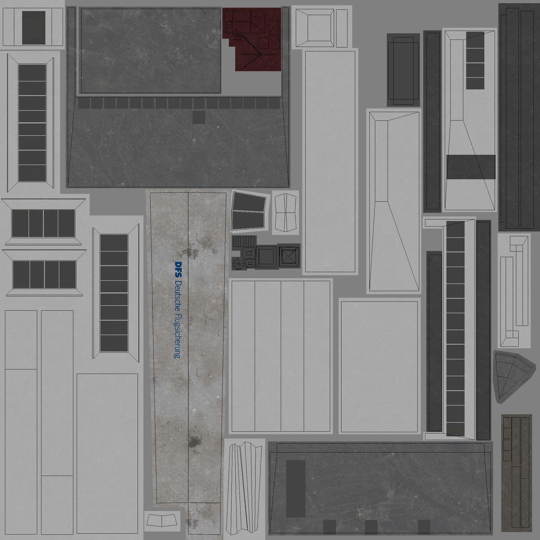 EDDB Control Tower Low-poly 3D model_15