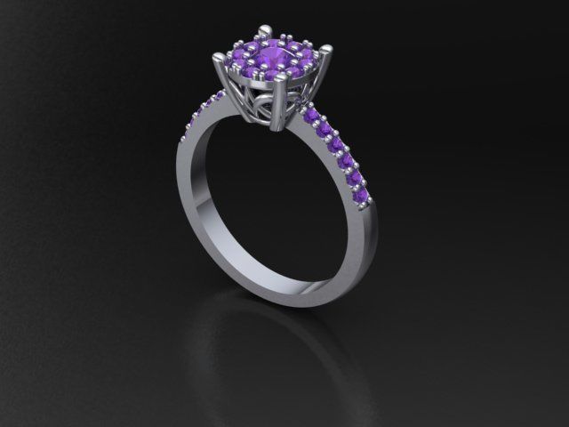 Ring Oval Rosette 3D print model
