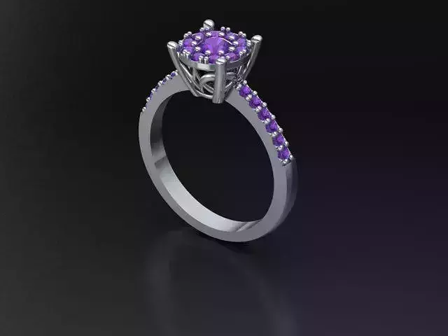 Ring Oval Rosette 3D print model