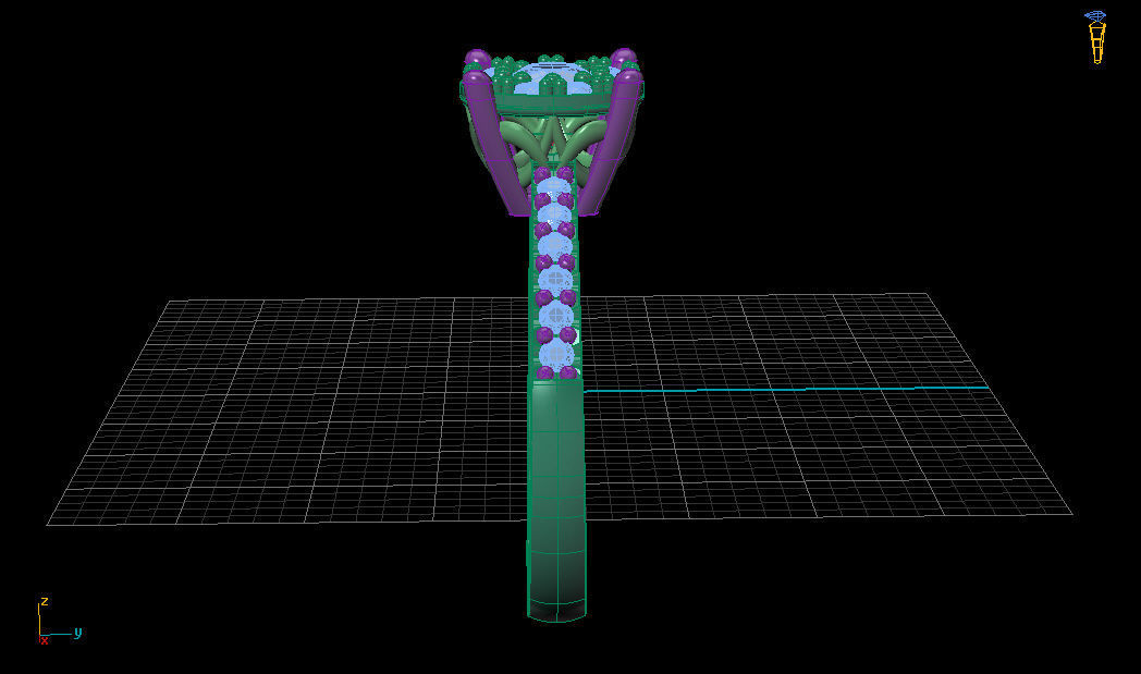 Ring Oval Rosette 3D print model_1