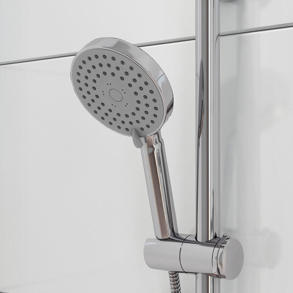 A set of mixers and shower systems Ravak Chrome set 09 3D model_3