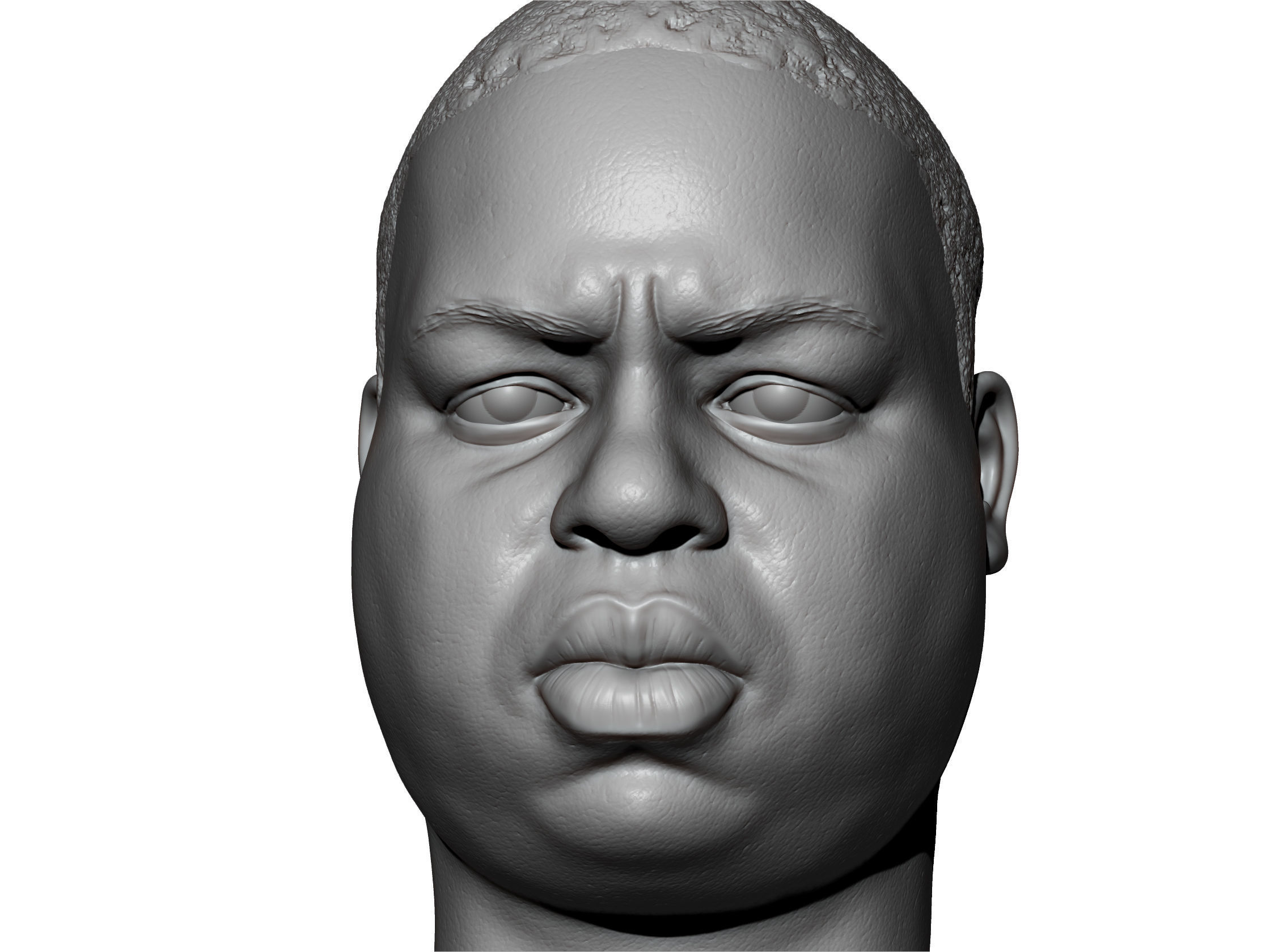 Notorious BIG Biggie 3D printable portrait 3D print model_1