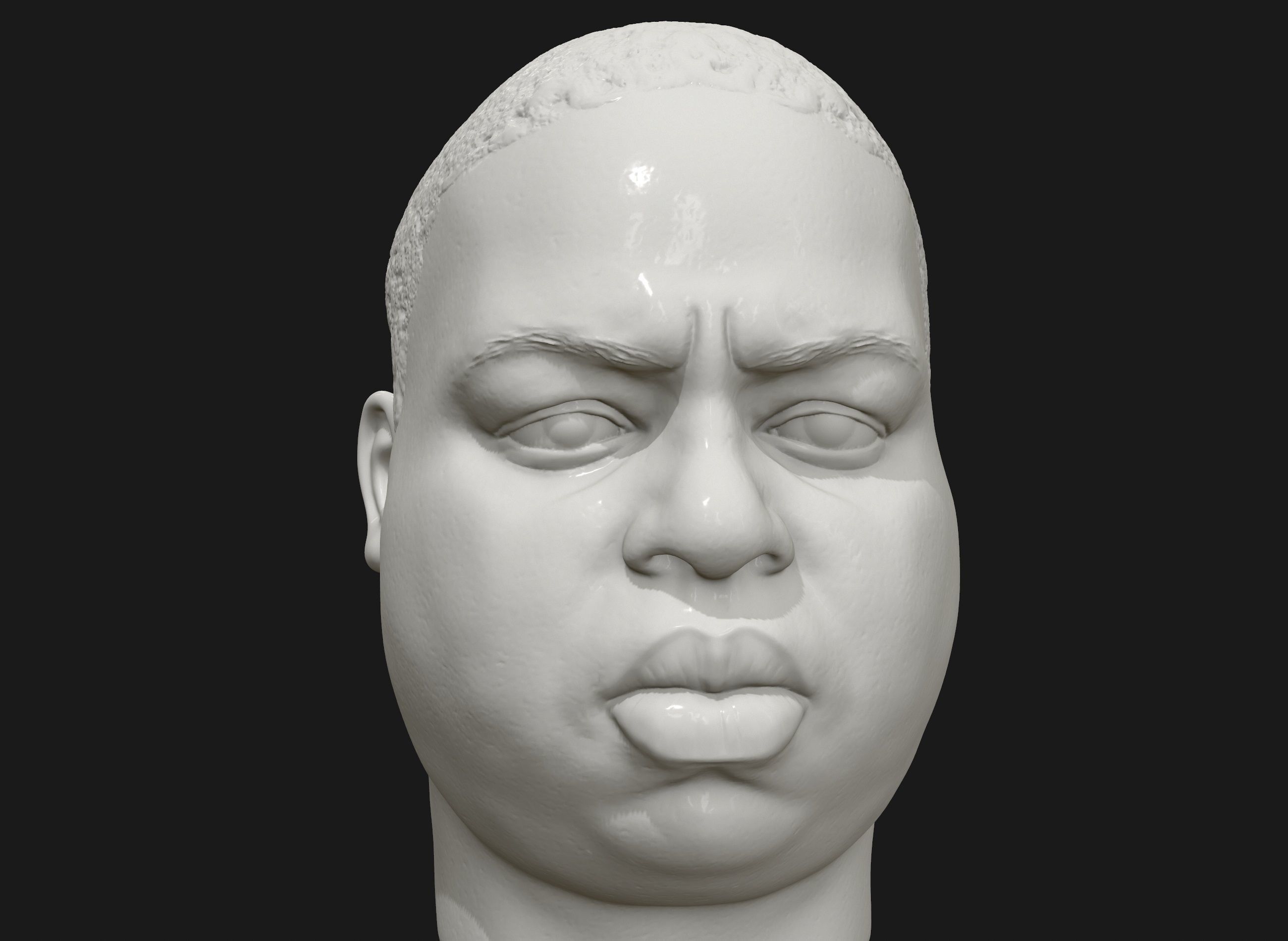Notorious BIG Biggie 3D printable portrait 3D print model_2