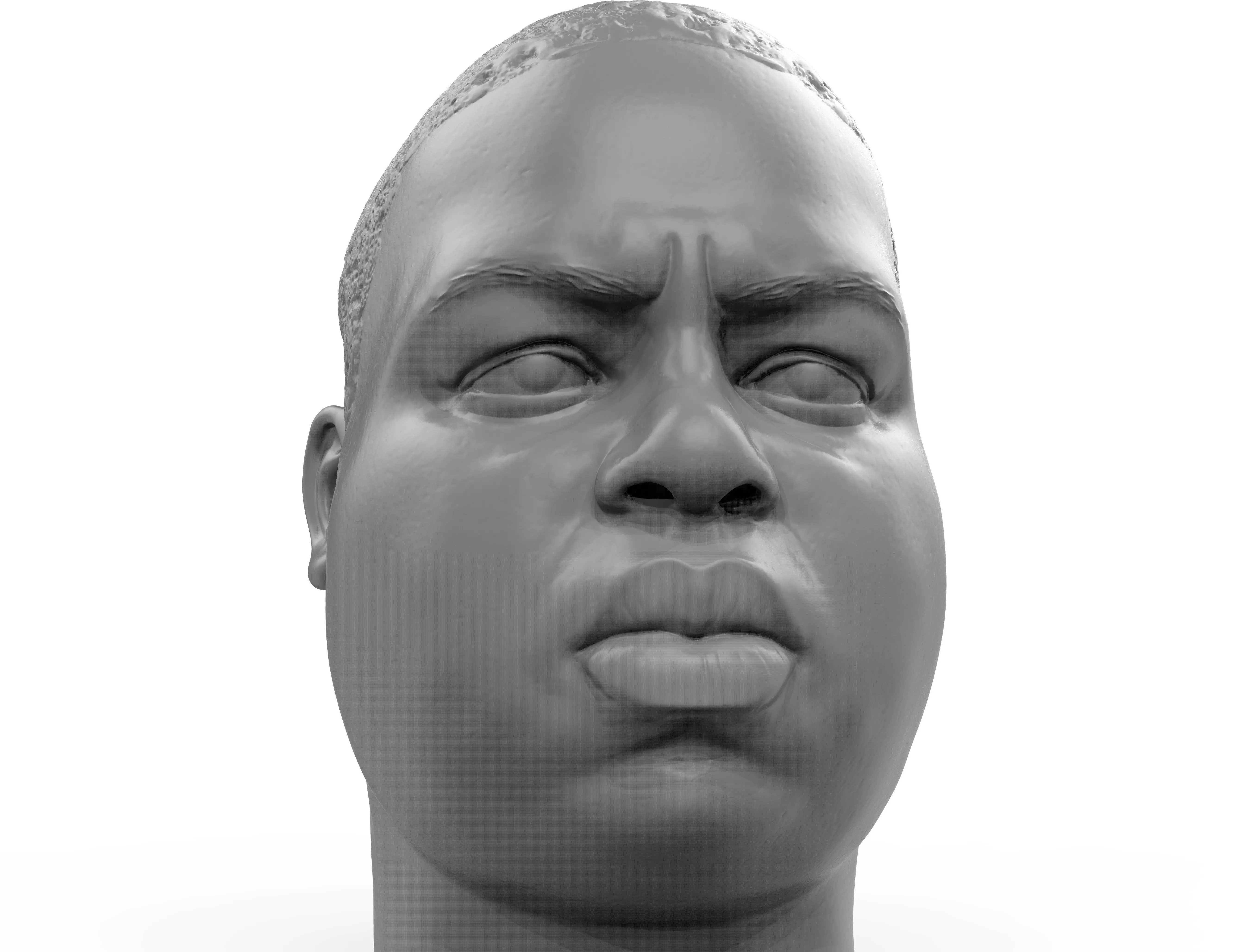 Notorious BIG Biggie 3D printable portrait 3D print model_0
