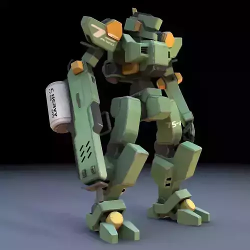 Sentinel Robot Mech fbx format Low-poly 3D model
