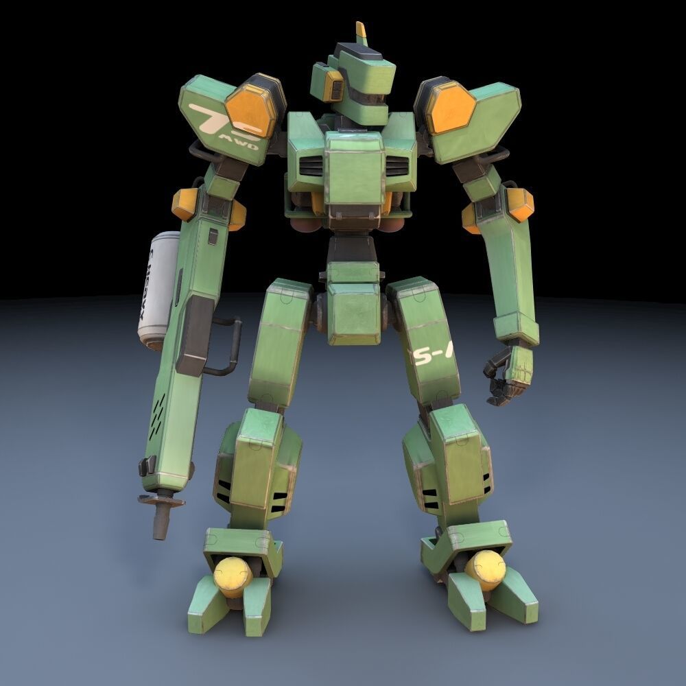 Sentinel Robot Mech fbx format Low-poly 3D model_1